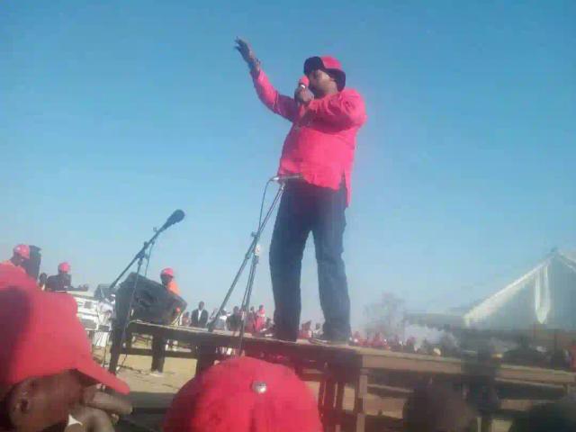 PICTURES: "Lets Invade The Streets Now" Job Sikhala Addresses A Rally In Harare Today