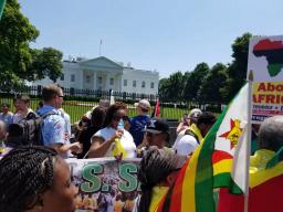 PICTURES: May 25 Protest At White House Against Sanctions on Zimbabwe