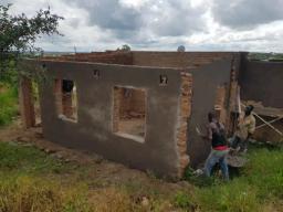 PICTURES: MDC Alliance Gives An Update On The Construction Of The Slain Hurungwe Councillor's House