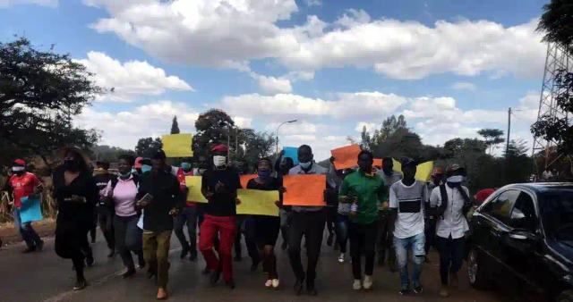 PICTURES: MDC's Mamombe, Marowa, Chimbiri Arrested After Demonstrating In Warren Park