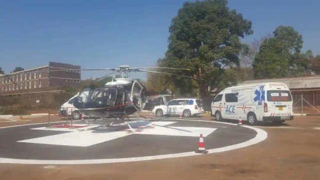 PICTURES: Minister Of Health Launches Helicopter Emergency Service