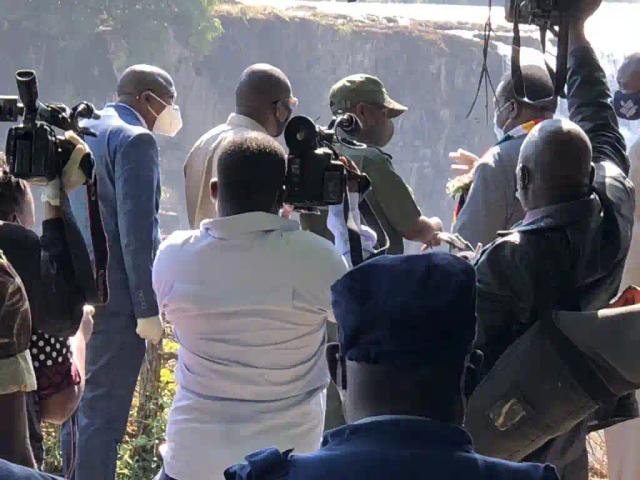 PICTURES: Mnangagwa 'Officially Reopens' Victoria Falls Rainforest