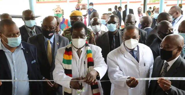 PICTURES: President Mnangagwa Commissions Hospital Ward