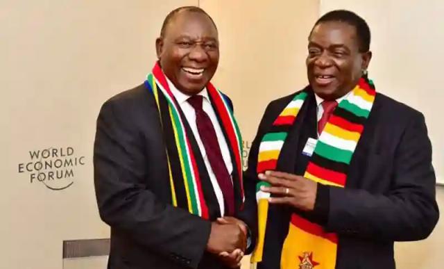 PICTURES: President Mnangagwa In South Africa For Ramaphosa's Inauguration