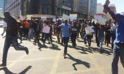 Pictures: Scenes from MDC-T Protest in CBD