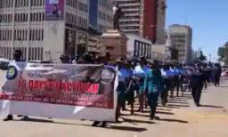 Policewomen March Against Gender-based Violence
