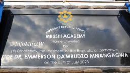 President Mnangagwa Renames Morris Depot To Mkushi Academy