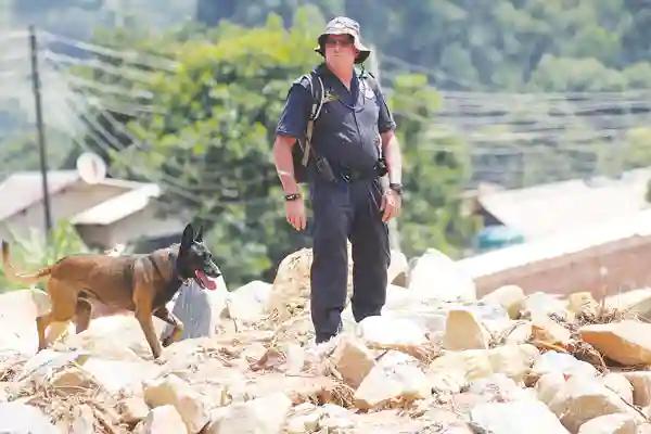 SA Sniffer Dogs Scour Chimanimani In Search For Dead Bodies