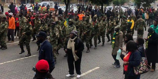 South Africa: Military Veterans Protest At The ANC Headquarters