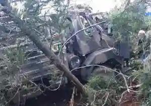 Speeding Army Lorry Overturns, Plunges Into A Valley In Nyanga