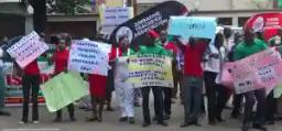 Teachers Demonstrate, Demand 100 Percent Salary Increment, Vacation Leave