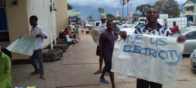 "Tired Of Living In Darkness", Masvingo Residents March To ZESA Offices