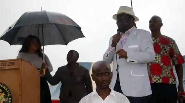 Tsvangirai abandons Harare star rally midway due to rains (short speech)