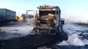 Two Trucks Set Ablaze In Durban, South Africa Amid Strike