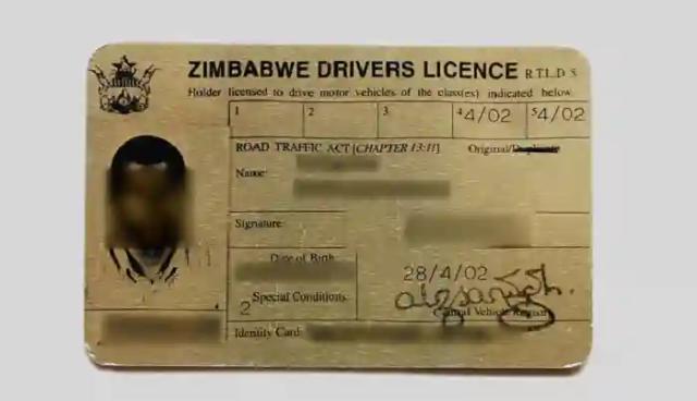UK Rejects Zimbabwean Metal Driver’s Licences
