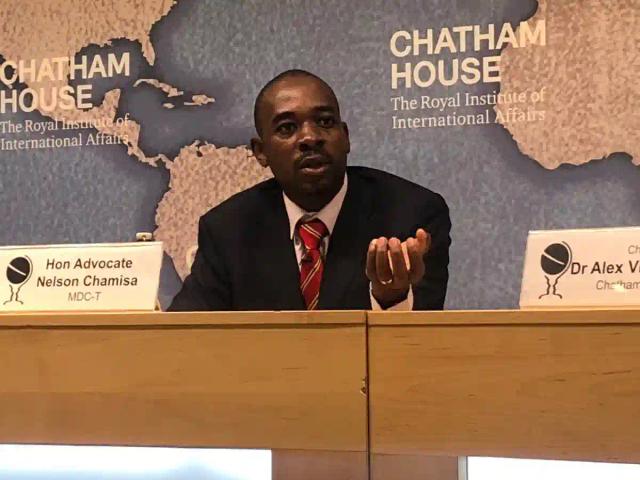 Video: Nelson Chamisa's Full Presentation At  Chatham House