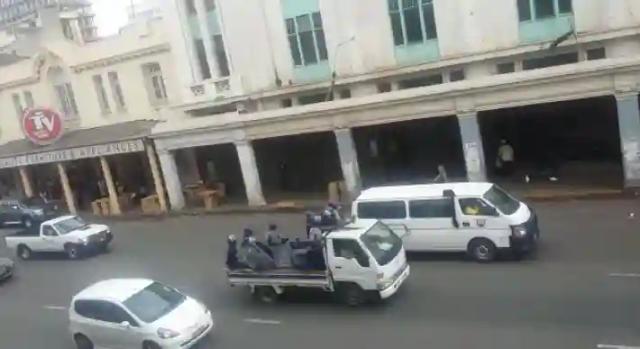 Video: Police Fire At Protesters In Harare CBD