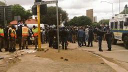 Video: Police fire teargas amd rubber bullets to disperse locals and foreigners in Pretoria march against foreigners