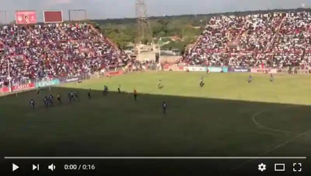 Video: The "offside" goal which started the chaos at Barbourfields Stadium
