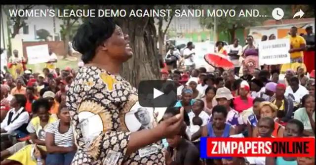 Video: Zanu PF Women's League Demostration against Sandi Moyo and Sarah Mahoka