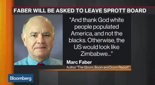 Wall Street analyst says if black people had populated America, "the US would look like Zimbabwe"