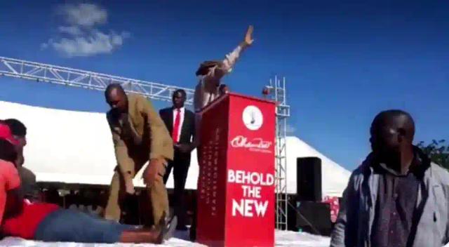 WATCH: Chamisa's Sign Language Interpreter Collapses On Stage