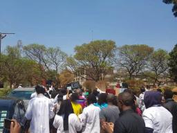 WATCH: Doctors March At Parirenyatwa In Solidarity With Dr Peter Magombeyi
