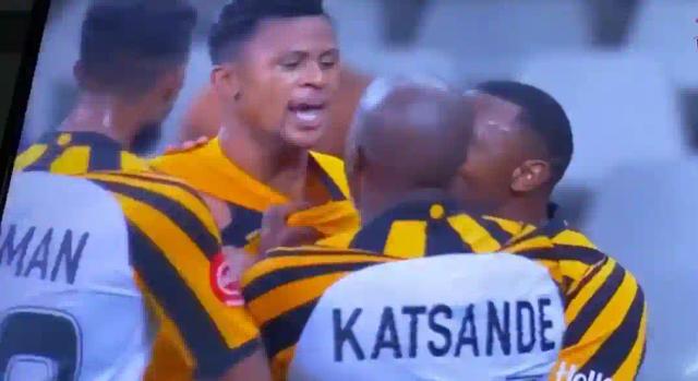 WATCH: Kaizer Chiefs' Katsande Angry With Team Mate For 'Over-Celebrating' Goal