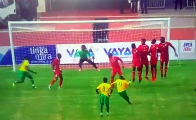 WATCH: Khama Billiat Free Kick Goal - Zimbabwe Vs Congo