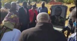 WATCH: Khupe Performing Rituals At Tsvangirai's Grave