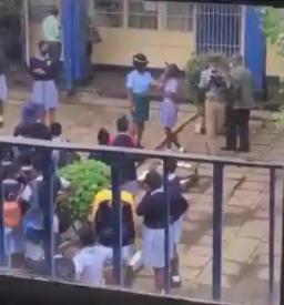 WATCH: Police Officer Assaults Schoolchildren For Not Wearing Masks