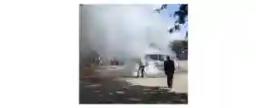 WATCH: Police Tear Gas Burn Kombis To Ashes