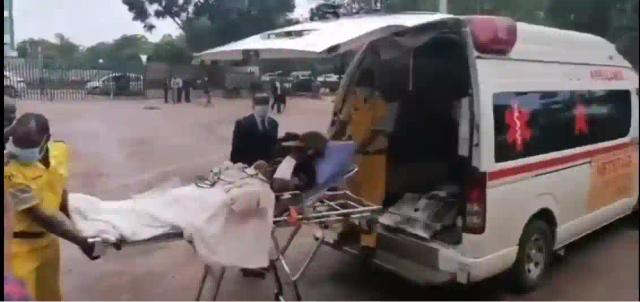 WATCH: Sickly Marry Chiwenga Stretchered To Magistrates' Court