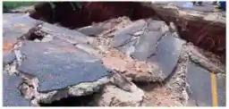 WATCH: Stream That Allegedly Caused Road Collapse