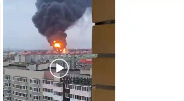WATCH: Ukraine Helicopters Bombs Russian Fuel Depot