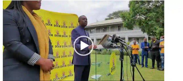 WATCH: We Won Despite Rigging - CCC Leader Chamisa