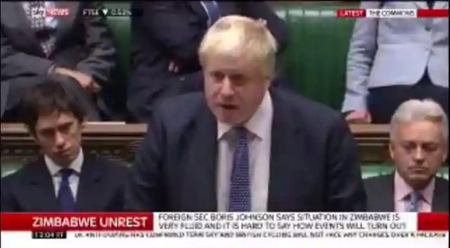"We will never forget the strong ties" between Britain and Zimbabwe says Foreign Secretary Boris Johnson