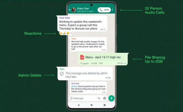 WhatsApp Group Admins Can Now Delete Member Messages