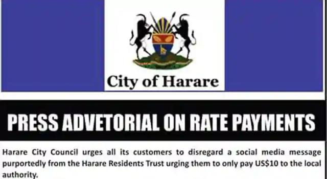 When we take you to court, Harare Residents Trust won't be there to defend you: Harare City warns residents