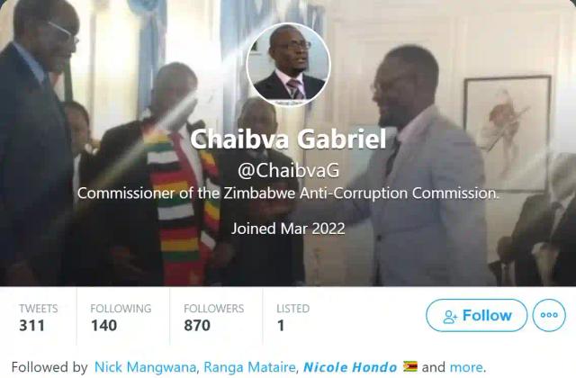 ZACC Commissioner Chaibva Disowns Twitter Account After "Offensive" Post