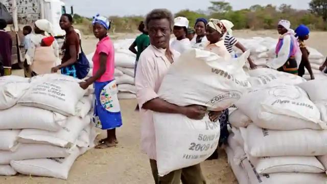 Zambia government begins sending food to Zimbabwe. 4.1 million needing aid