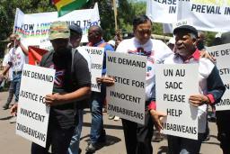 Zimbabweans March In Pretoria CBD, Demand An End To The Violence Against The People